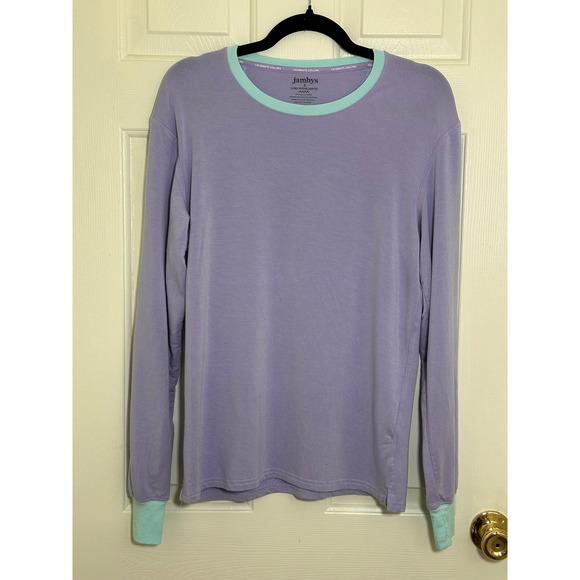 jambys Other - Jambys Women Purple Mint Modal Pajama Set Long Sleeve Jamtee Long Jambys S